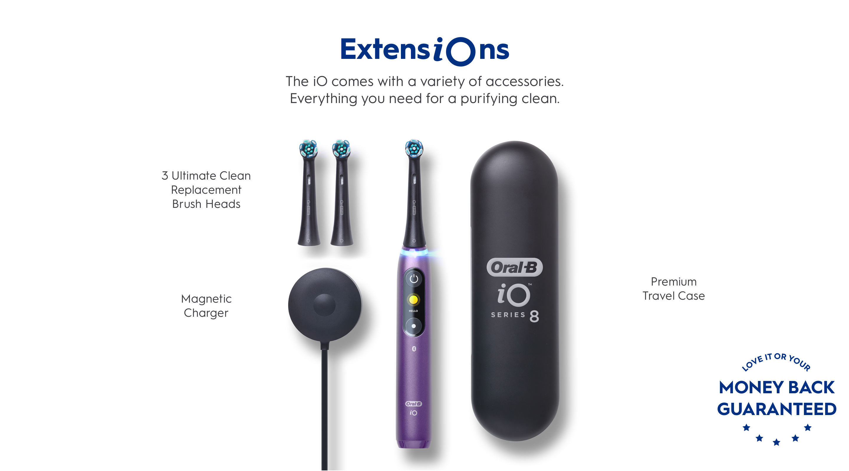 iO Series 8 Electric Toothbrush, Violet Ametrine